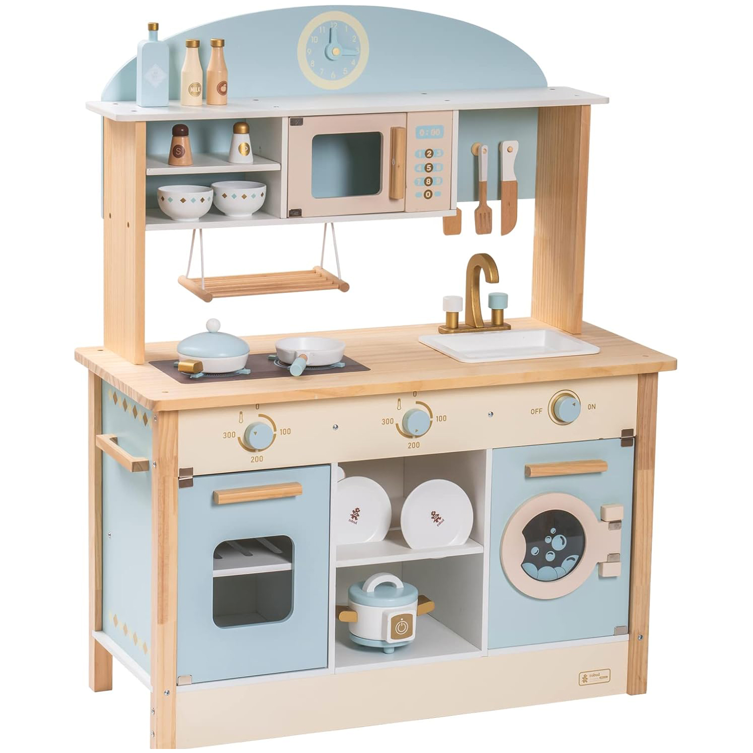 wk001 Wooden Play Kitchen Set