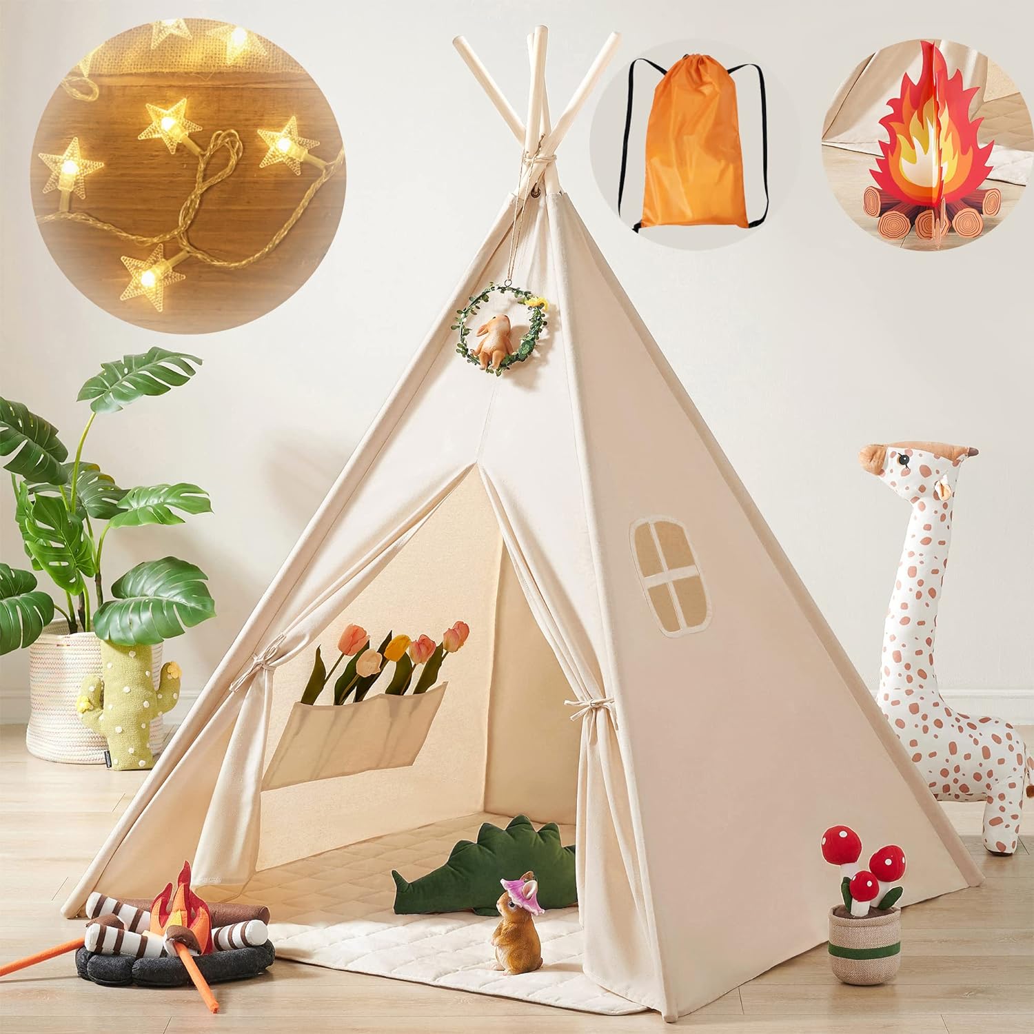 PR002  Kids Teepee Tent